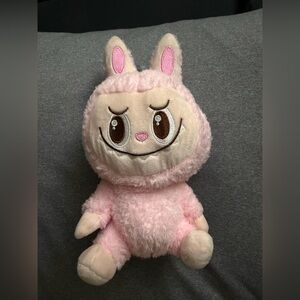 Labubu Pink Bunny Plush w/ Suction Cup | Cute Designer Character Toy